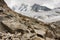 Boulders at Glacier du Tour in French Alps