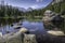 Boulders and Lily Pads at Twin Lakes RMNP