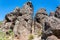 Boulders near Hanging Rock geological formation in Australia