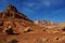 Boulders, red rocks and mountains,Vermillion Cliffs, Arizona