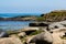 Boulders and Sandstone Cliffs in La Jolla, California