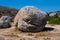 Boulders scattered throughout the terrain of Volax in Tinos