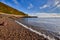 Bouley bay at low tide and blue skys