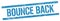 BOUNCE BACK text on blue grungy rectangle stamp