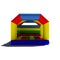 Bounce bouncy castle house isolated on white background. 3D illustration rendering