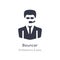 bouncer icon. isolated bouncer icon vector illustration from professions & jobs collection. editable sing symbol can be use for