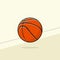 Bouncing Basketball vector Illustration