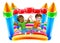 Bouncy House Castle Jumping Boys Kids Cartoon