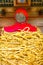 The Bound Jizo in Nanzo-in Buddhist temple, Tokyo, Japan