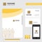 Boundary Business Logo, File Cover Visiting Card and Mobile App Design. Vector Illustration