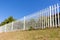 Boundary Fence White Steel