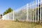 Boundary Fence White Steel