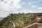 The boundary wall of of the historical Nahargarh in the Jaipur city of Rajasthan