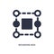 bounding box icon on white background. Simple element illustration from geometric figure concept