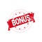 Bouns Sign Rubber Sticker Design Shopping Badge Icon Isolated