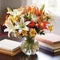 bountiful bouquet showcasing a harmonious blend of various spring blooms