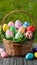 Bountiful Easter basket overflowing with joyous surprises and delightful treasures