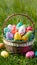 Bountiful Easter basket overflowing with joyous surprises and delightful treasures