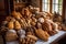 bounty of fresh breads, baked in myriad shapes and sizes