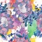 Bouqet succulent floral botanical flowers. Watercolor background illustration set. Seamless background pattern.