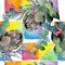 Bouqet succulent floral botanical flowers. Watercolor background illustration set. Seamless background pattern.