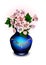 Bouquet with anemones in vase
