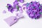 Bouquet Artificial purple flowers