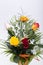 Bouquet of assorted multicolored roses