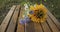 Bouquet with autumn wildflowers