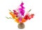 Bouquet of colored gladioli