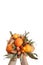 Bouquet colors hand fruits vegatables background bank