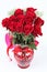 Bouquet of dozen red roses