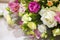 Bouquet of flowers. Flower Arrangement: Roses, Eustomas