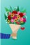 Bouquet of flowers. A gift to your beloved woman.
