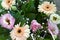 A bouquet gerberas with other flowers