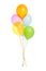 Bouquet of Helium Balloons Isolated