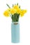 Bouquet of narcissus in vase