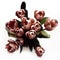 Bouquet od dusty rose colored tulips