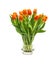 Bouquet of orange tulips