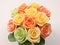 Bouquet of pastel-colored roses. The concept is beauty and softness.