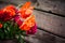 Bouquet of peonies and poppies