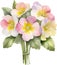 A bouquet of Primrose flowers. AI-Generated.