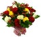 Bouquet of roses and hypericum