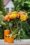 Bouquet of stunning orange roses