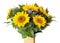 Bouquet with sunflowers