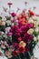 Bouquet of various colorful carnations