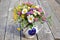 Bouquet of wildflowers in a jug