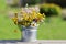 Bouquet of Wildflowers in a Metal Can