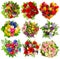 Bouquets of colorful flowers for Birthday, Wedding, Easter, Holidays