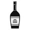 Bourbon bottle drink icon, simple style